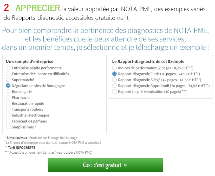 Exemples de Rapports-diagnostic