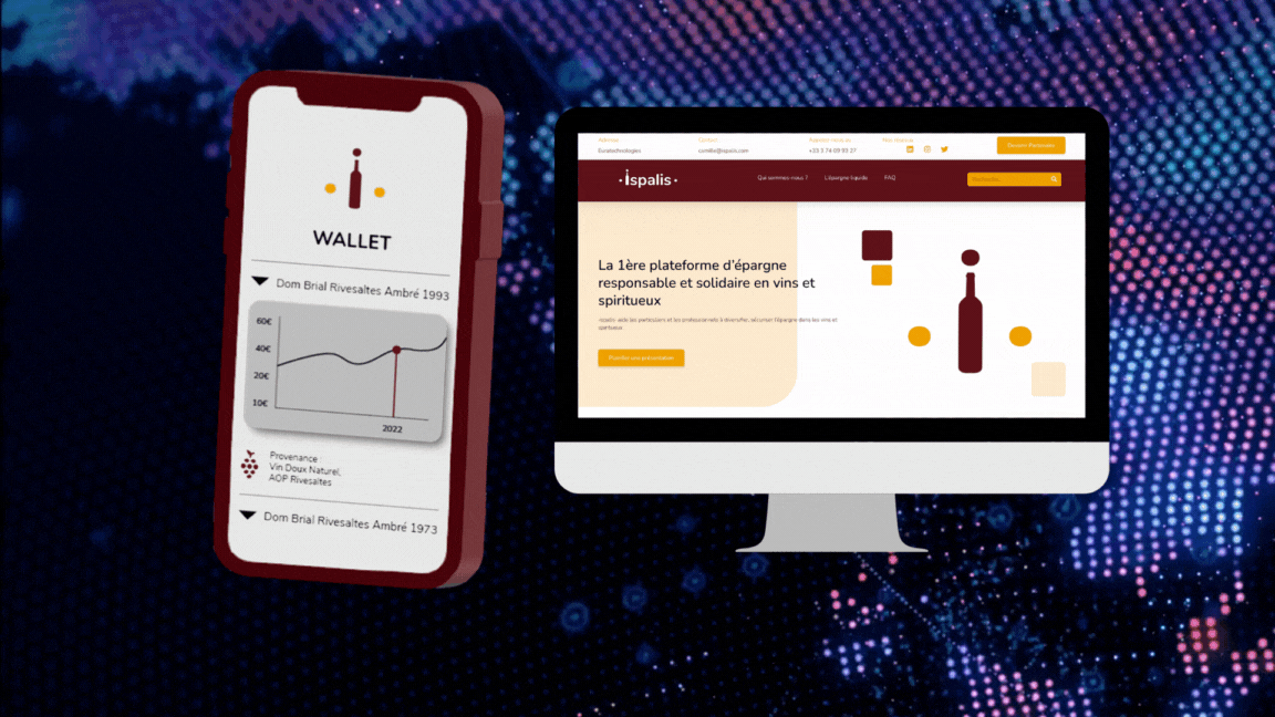 banner ·ispalis· la véritable épargne liquide / the real liquid savings